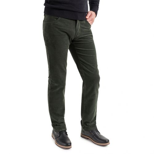 Color verde oscuro - Comprar Pantalón TCH Jeans fabricado en Pana fina elástica en España