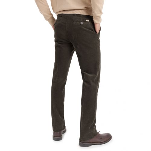 color marrón oscuro - Comprar Pantalón TCH tipo chino fabricado en Pana fina elástica en España