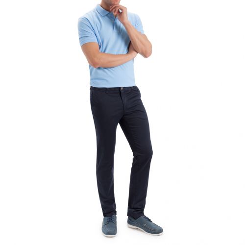 color azul marino - Pantalón TCH Sport tipo chino en colores en Algodón con lycra elástico REGULAR