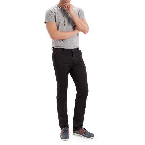 color negro - Pantalón TCH Sport tipo chino en colores en Algodón con lycra elástico REGULAR