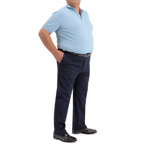 color azul marino - Comprar Pantalón Sport chino Tallas Grandes sin pinzas, algodon colores elastico