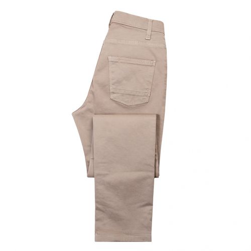 BEIG MARRON CLARO - Pantalón 5 bolsillos de colores TCH Jeans elástico ajustado de mujer fabricado en tejido  de algodón con Lycra.