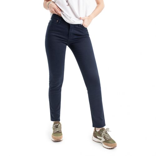 NAVY AZUL MARINO - Pantalón 5 bolsillos de colores TCH Jeans elástico ajustado de mujer fabricado en tejido  de algodón con Lycra.