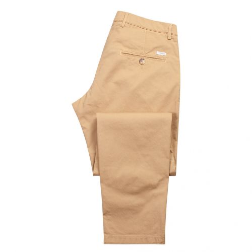 Color cámel beig medio - Pantalón TCH Sport tipo chino en colores en Algodón fino con lycra elástico. Slim fit