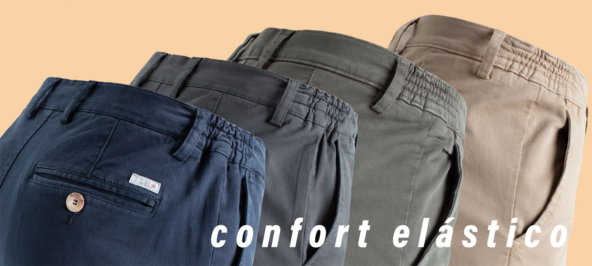 Comprar pantalon Chino TCH elástico cómodo para hombre con goma en cintura. Pantalones TCH de hombre casual con goma. Pantalones con goma para hombre elásticos TCH. Pantalón TCH de sport para hombre. Pantalones para hombre con goma de algodón elásticos TCH.